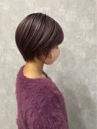 ショート カラー シールドヘアー/那覇 /縮毛矯正/ブリーチのヘアスタイル