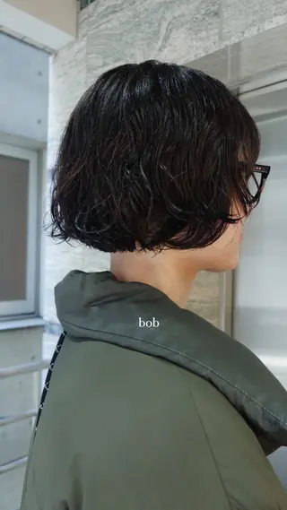 ショート パーマ satsuki 暖色・ブラウンカラーのヘアスタイル