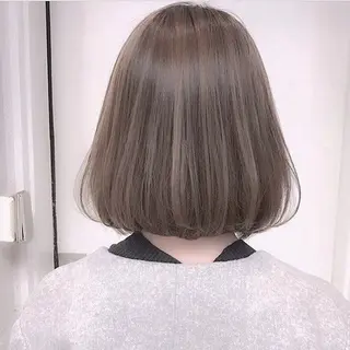 ミディアム カラー パーマ ヒナ/酸性ストレート ・艶カラー🌿のヘアスタイル