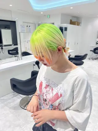 セミロング ‎🤍札幌ハイトーン 🤍シンゴのヘアスタイル