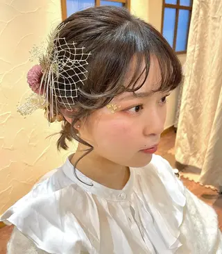 ミディアム カラー パーマ ヘアアレンジ メンズ キッズ ネイル マツエク・マツパ 🫧垢抜けヘア🫧 SHIORIのヘアスタイル