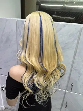 ロング ハイトーンカラーエク ステ🌺RENA🌺のヘアスタイル