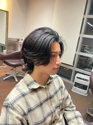 ショート パーマ メンズ 樋口 友哉のヘアスタイル