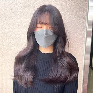 セミロング カラー 新宿/レイヤー特化 韓国ヘア/海外ヘアのヘアスタイル