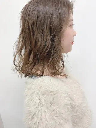 ミディアム カラー 肌に馴染むカラー 梅田・増田のヘアスタイル