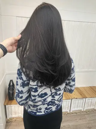 セミロング カラー HIKARU副店長/ ✨️髪質改善のヘアスタイル