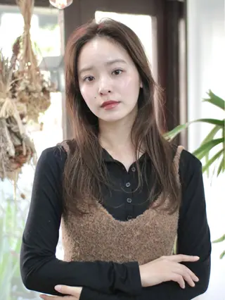 ロング カラー 木村陸弥 似合わせ 透明感カラー🌿のヘアスタイル