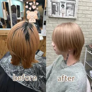 ショート カラー メンズ 河村 怜奈のヘアスタイル