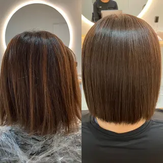 ショート カラー ヘアアレンジ キッズ 横浜関内髪質改善 re:Magoのヘアスタイル