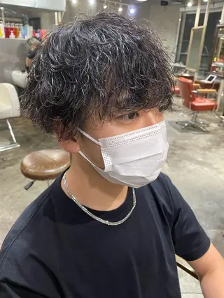 ショート パーマ 🔥コテ巻き風 ボブパーマ🔥のヘアスタイル