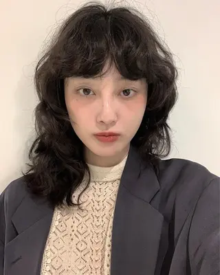 パーマ ボブ.顔周りカット カット/ユキカのヘアスタイル