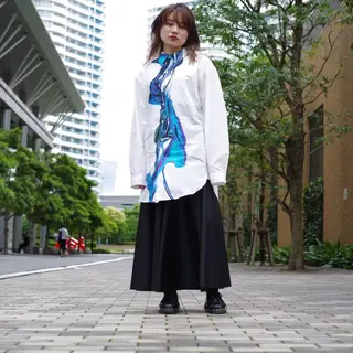 ミディアム カラー パーマ ヘアアレンジ メンズ キッズ ネイル マツエク・マツパ 藤井 仁紀のヘアスタイル