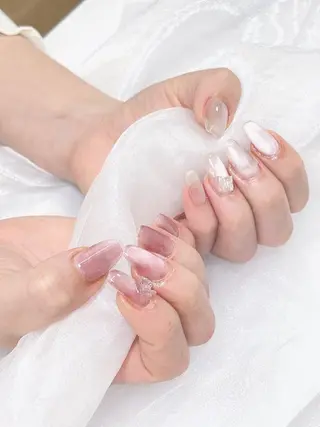 ネイル candy nail 韓国風ワンホンネイルのネイルデザイン