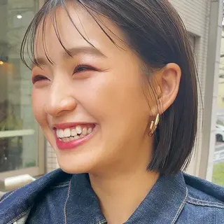 ショート カラー ヘアアレンジ 【柔らか透明感✨/ 似合せ前髪】大石葉月のヘアスタイル