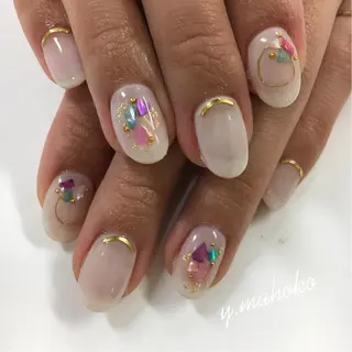 ネイル パラジェル有/ 長さだし/mahoのネイルデザイン