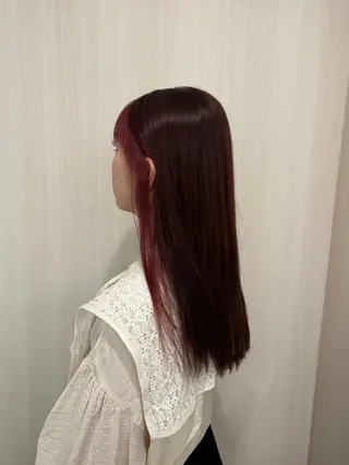 ロング ·.⟡ 福田 彩乃 透明感カラー🪄🩵のヘアスタイル