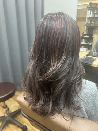 セミロング カラー reeed konnoのヘアスタイル