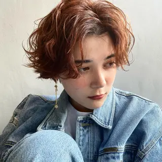 ショート パーマ 低ダメージパーマ ケアパーマ/武田明大のヘアスタイル