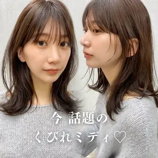 ミディアム カラー 内野 龍海 / レイヤーカットのヘアスタイル