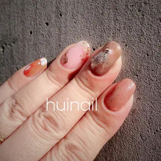 ショート めぐみのネイルサロン スタッフ練習のネイルデザイン