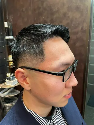 ミディアム 稲田 海斗のヘアスタイル