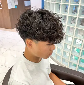 ショート パーマ メンズ 【メンズ特化】 池田大成✂︎のヘアスタイル