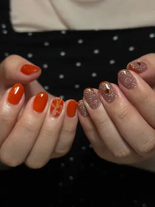 ネイル なんば堀江/育爪施術 ニュアンス✻Kaphのネイルデザイン