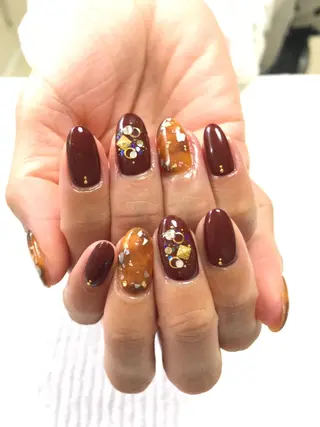 ロング カラー パーマ キッズ ネイル マツエク・マツパ Greace la vie所属・Greace  la vieのネイルデザイン