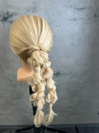 ロング ヘアアレンジ 松本ののか /錦/ヘアセットのヘアスタイル