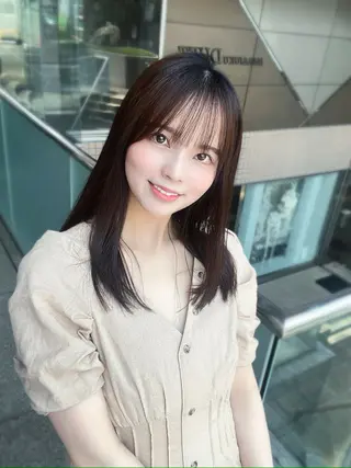 ミディアム 中顔面短縮 顔まわり新田大翔のヘアスタイル