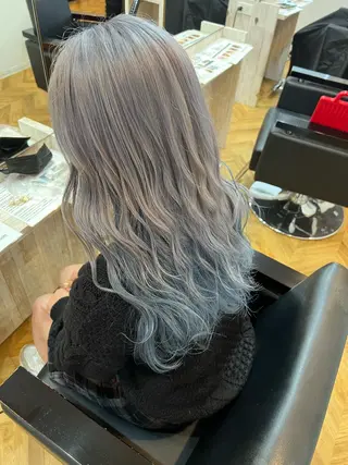 ロング カラー ブリーチ特化 梅田本多翔のヘアスタイル