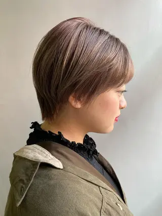 ショート カラー 低ダメージパーマ ケアパーマ/武田明大のヘアスタイル