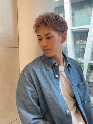 カラー メンズ 梅田美容室 SPADICユヅキ♠のヘアスタイル