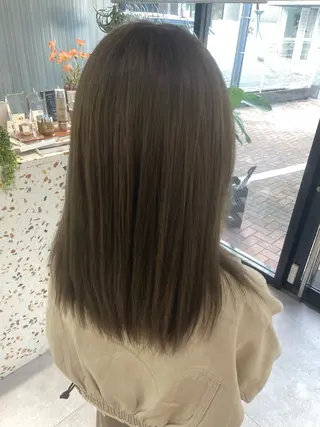 ロング カラー 表参道/ハイライト バレイヤージュのヘアスタイル