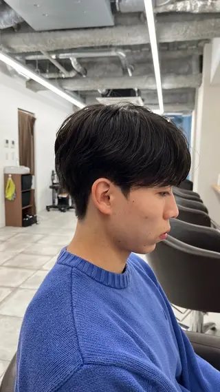 ショート パーマ メンズ 🏆メンズヘア特化 🥇代表りんぺーのヘアスタイル
