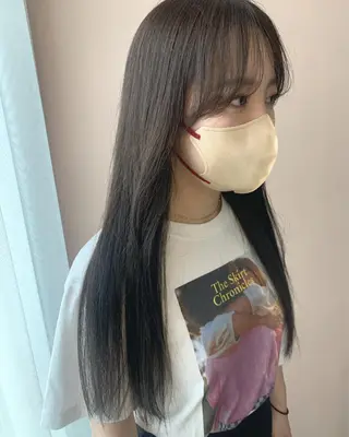 ロング カラー hub hair レイヤー/透明感のヘアスタイル