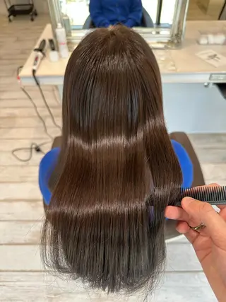 セミロング 縮毛矯正専門 金井佳祐のヘアスタイル