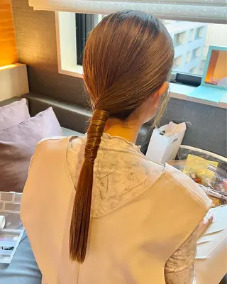 セミロング ヘアアレンジ 天神レイヤーカット No.1💖マユカのヘアスタイル