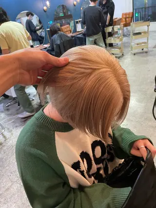 ショート カラー ヘアアレンジ ☂️カトウ ケイゴ☂️のヘアスタイル