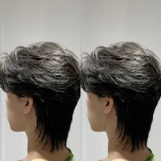 パーマ メンズ ulus kobe 藤枝大地のヘアスタイル