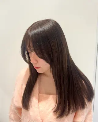 セミロング 🎀tomoka /透明感カラー🎀のヘアスタイル