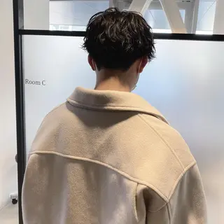 ショート パーマ メンズ マンツーマン半個室 tamuraのヘアスタイル