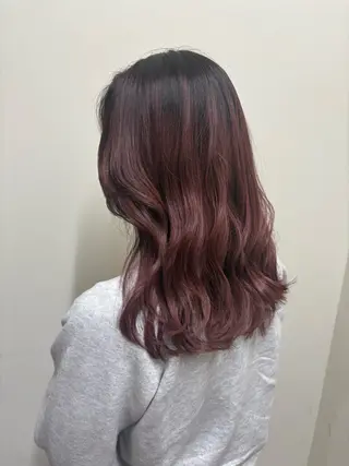 セミロング ミディアムレイヤー/ 艶カラーNorikaのヘアスタイル