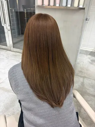 セミロング 透明感カラー🪽 ゆうかのヘアスタイル