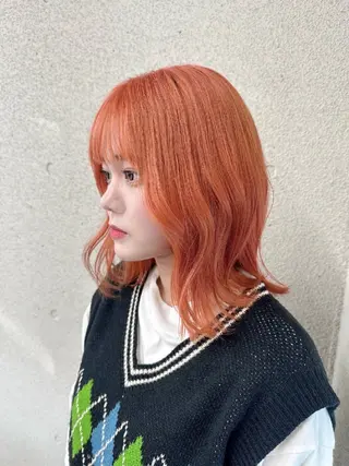 ミディアム カラー IPPO アカデミーのヘアスタイル