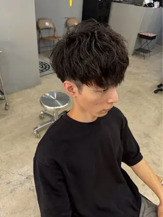 ショート パーマ メンズ メンズ専門サロン wokeのヘアスタイル