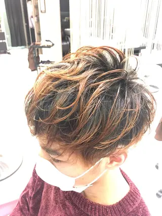 メンズ 傷んだ髪をサラサラに 曲がる縮毛矯正◎高岡のヘアスタイル