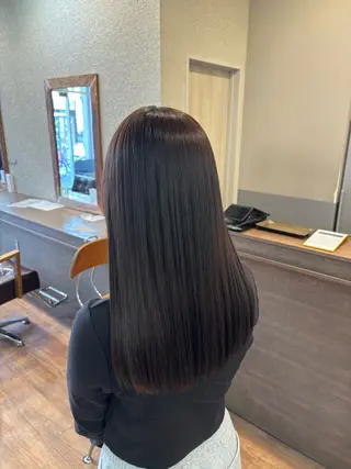 ロング あべ ゆうかのヘアスタイル