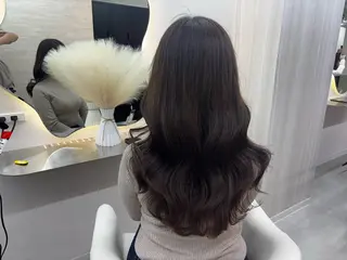 ロング カラー パーマ ヘアアレンジ メンズ キッズ 🤍韓国風レイヤー/ 艶髪🤍鳥越美羽のヘアスタイル