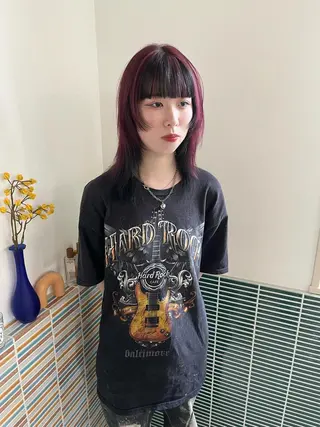 ミディアム カラー 🩷ハイトーン透明感 レイヤー🩷ユリカのヘアスタイル